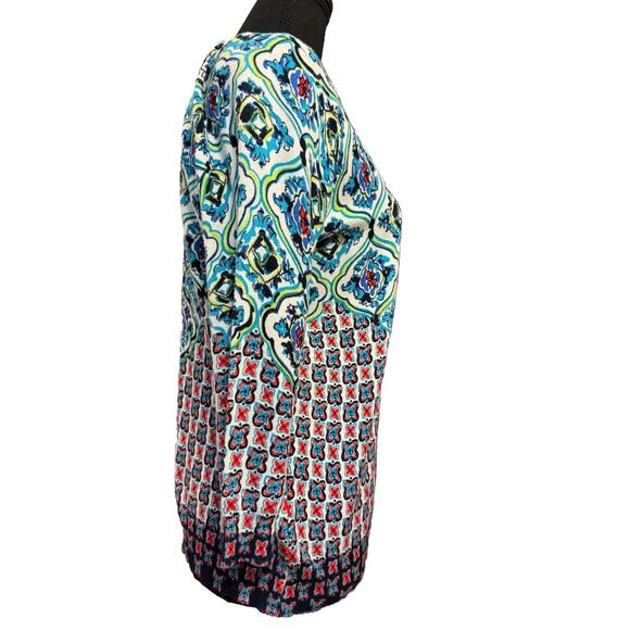 Joseph A Cardigan Medium Womens 3/4 Sleeve Colorful Button Up Gypsy Grannycore - Picture 5 of 8